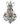 French 1950s Crystal and Glass Marie Therese Chandelier with Twelve-Light