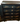 Japanese 19th Century Lacquered Miniature 2-Door and 5-Drawer Jewelry Cabinet