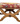 Italian 19th Century Stained Hand Carved Upholstered Walnut Ottoman