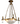 French 1940s Bronze and Crystal Chandelier with 8-Light and Frosted Cut Crystal